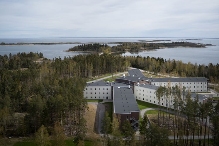 View of Igelgrundet staff accommodation in Forsmark