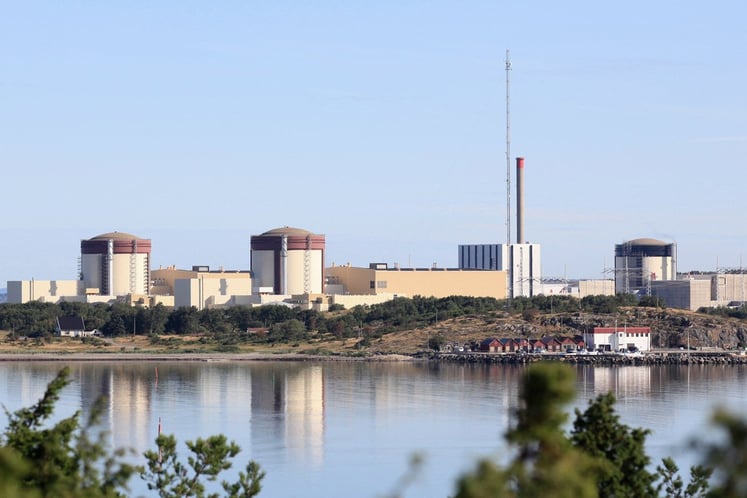 View of Ringhals nuclear power plant