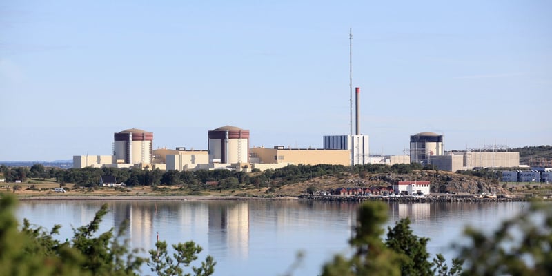 View of Ringhals nuclear power plant