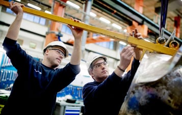 Two male employees at Ringhals Two male employees at Ringhals